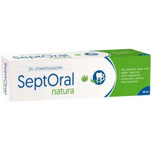 SeptOral Natura żel stomatologiczny, 20 ml - Na afty, pleśniawki i podrażnienia