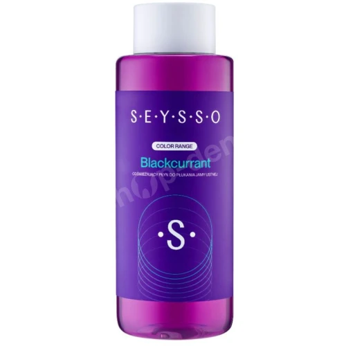 Seysso Color Blackcurrant Odświeżający płyn do płukania jamy ustnej, 500 ml - O smaku mięty oraz czarnej porzeczki