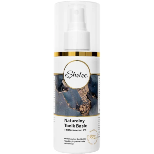 Shelee Naturalny tonik Basic z biofermentem 6%, 150 ml - Odżywcza formuła do codziennej pielęgnacji skóry wrażliwej i suchej