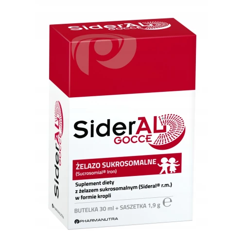 Sideral Gocce Krople, 30 ml - Suplement diety z żelazem
