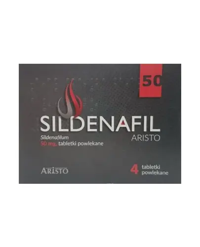 Sildenafil Aristo 50 mg, 4 tabletki - Ułatwia osiągnięcie i utrzymanie wzwodu