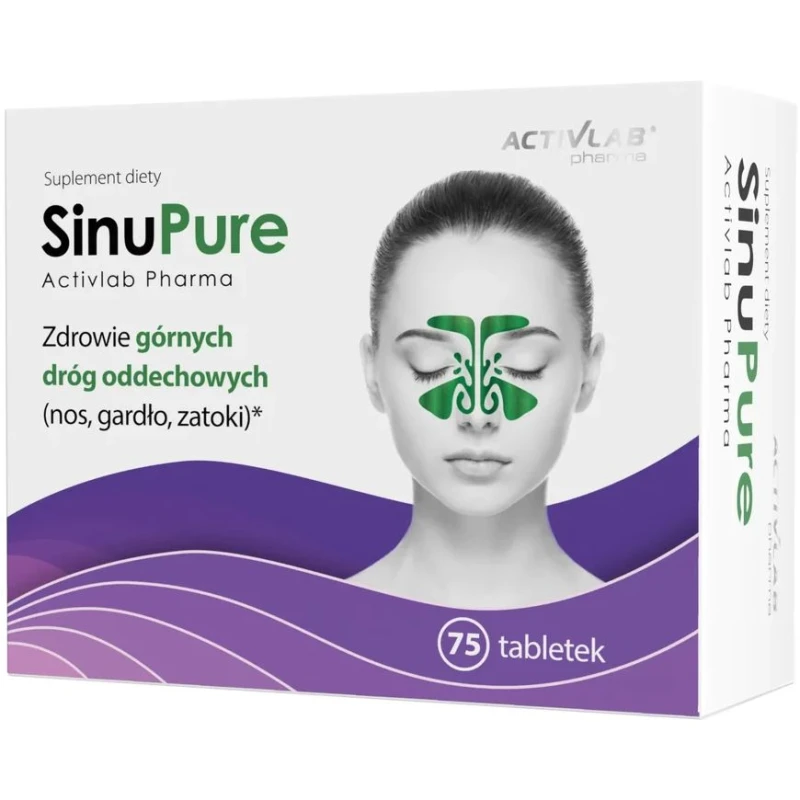 Activlab Pharma SinuPure, 75 tabletek - Wsparcie zdrowia górnych dróg oddechowych