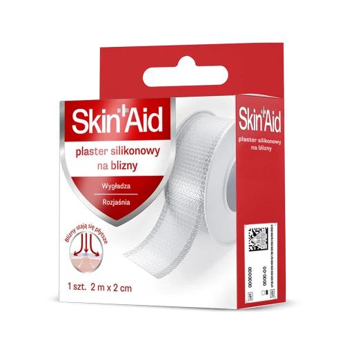 Skin Aid Plaster silikonowy na blizny 2 m x 2 cm, 1 sztuka