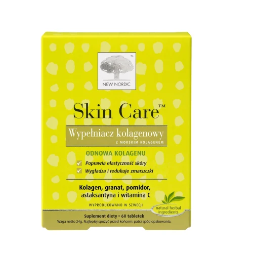 Skin Care Wypełniacz Kolagenowy, 60 tabletek - Naturalne wsparcie dla jędrnej i gładkiej skóry