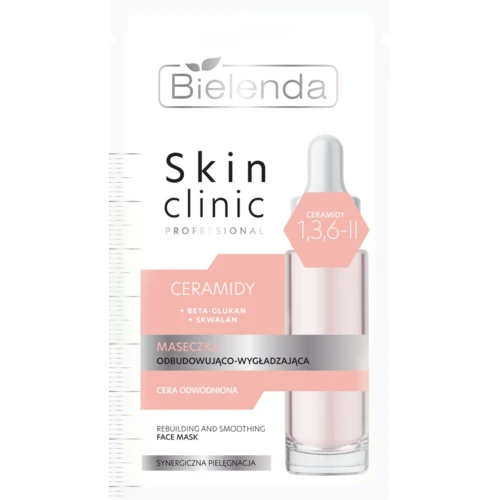 Bielenda Skin Clinic Professional Ceramidy Maseczka odbudowująco-wygładzająca, 8 g - Do skóry suchej, odwodnionej