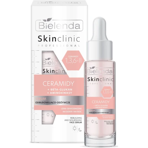 Bielenda Skin Clinic Professional Ceramidy Serum odbudowująco-odżywcze, 30 ml - Odżywia i wzmacnia barierę hydrolipidową skóry