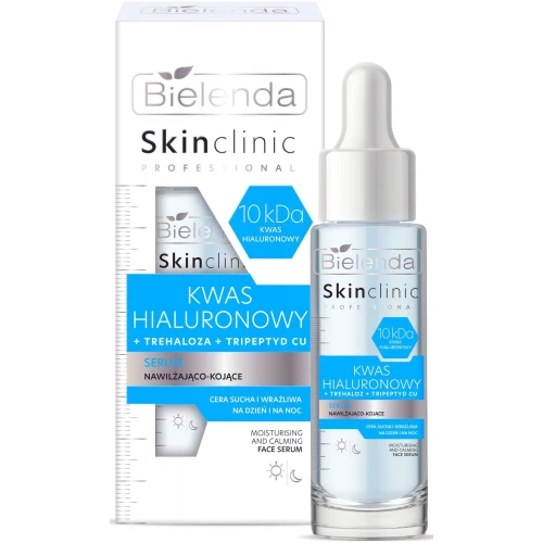 Bielenda Skin Clinic Professional Kwas Hialuronowy Serum nawilżająco-kojące, 30 ml - Nawilżenie i ukojenie skóry