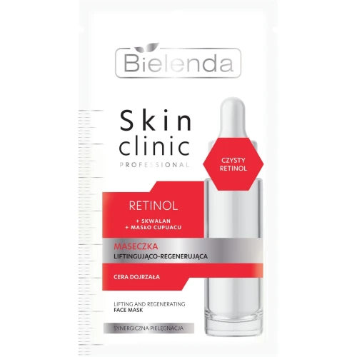 Bielenda Skin Clinic Professional Retinol Maseczka liftingująco-regenerująca, 8 g - Do cery dojrzałej