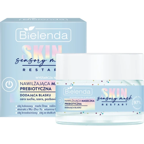 Bielenda Skin Restart Sensory Mask Nawilżająca maseczka prebiotyczna, 50 ml - Do cery suchej i pozbawionej blasku