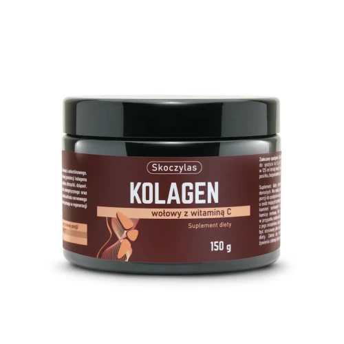 Skoczylas Kolagen wołowy z Witaminą C, 150 g - Wspomaga prawidłową kondycję stawów i skóry