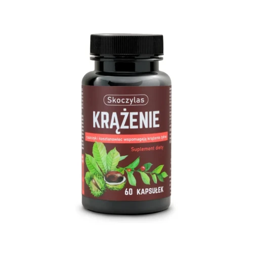 Skoczylas Krążenie Ruszczyk, Diosmina i Kasztanowiec, 60 kapsułek - Dla komfortu nóg i zdrowych naczyń krwionośnych