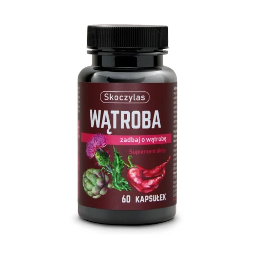 Skoczylas Wątroba Ostropest, karczoch, kapsaicyna, 60 kapsułek - Dla zdrowia i ochrony wątroby