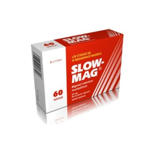Slow-Mag, 60 tabletek dojelitowych - Wspiera uzupełnianie niedoborów magnezu