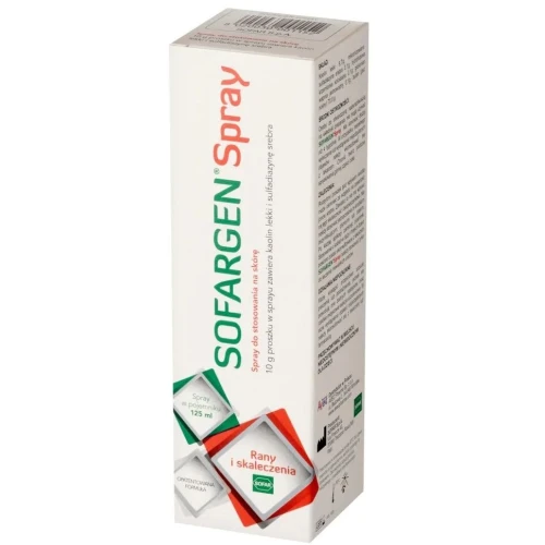 Sofargen Spray na skórę, 125 ml - Opatrunek w sprayu