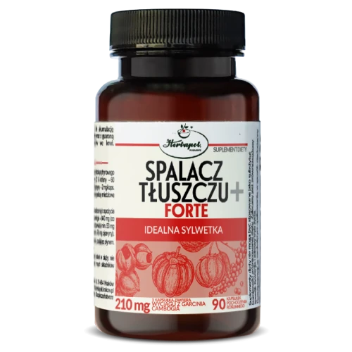 Spalacz Tłuszczu Forte+, 90 kapsułek - Suplement diety z Garcinia cambogia, guaraną i pieprzem czarnym