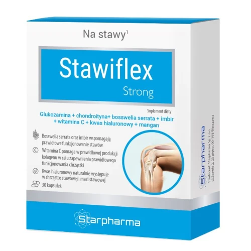 Stawiflex Strong, 30 kapsułek - Kompozycja składników wspierających zdrowie stawów