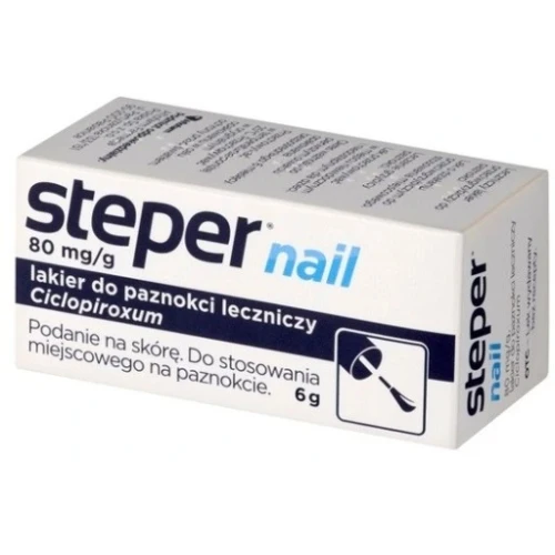 Steper Nail 80 mg/g Lakier leczniczy, 6 g - Lek na grzybicę paznokci