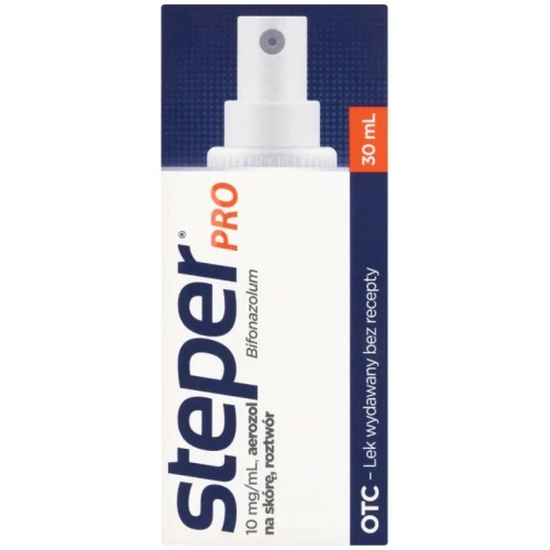 Steper Pro 10 mg/ml Aerozol przeciwgrzybiczy, 30 ml - Lek przeciwgrzybiczy z bifonazolem