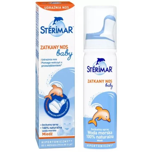 Sterimar Zatkany Nos Baby, 50 ml - Woda morska hipertoniczna