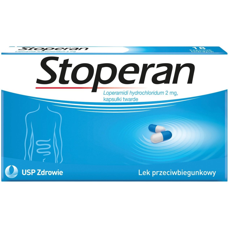 Stoperan 2 mg, 18 kapsułek - Loperamidi hydrochloridum 2 mg