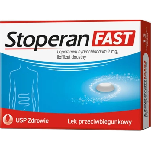 Stoperan Fast 2 mg,12 tabletek - Lek na biegunkę bez recepty
