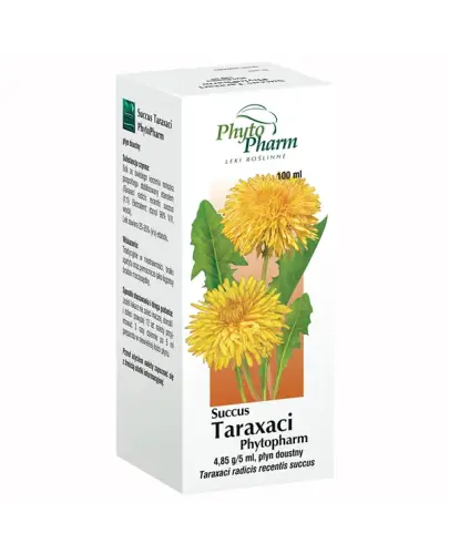 Succus Taraxaci, płyn doustny, 100 ml - Sok ze świeżego korzenia mniszka lekarskiego