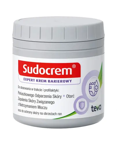 Sudocrem Expert, krem barierowy, 125 g - Krem z tlenkiem cynku, łagodzi podrażnienia i wspomaga leczenie przy pieluszkowym odparzeniu skóry