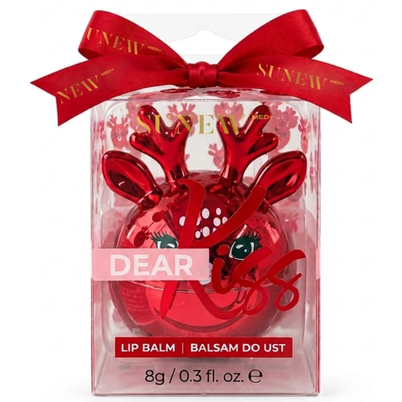 SunewMed+ Dear Kiss Red  Balsam do ust, orzechowy, 8 g - Ochronny balsam z masłem shea do suchych ust