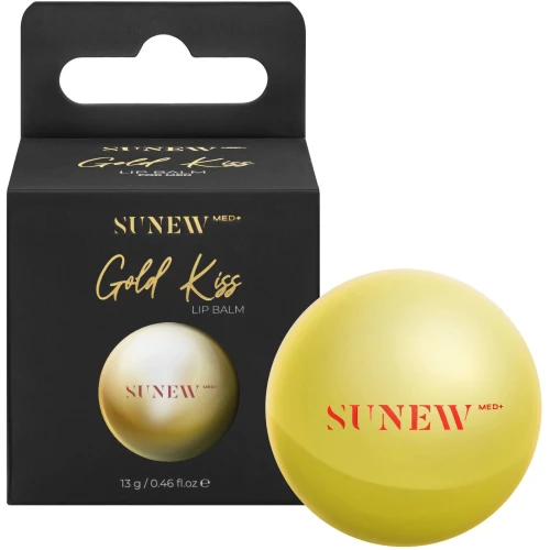 SunewMed+ Gold Kiss nawilżający waniliowy balsam do ust, 13 g - Na spierzchnięte i suche usta