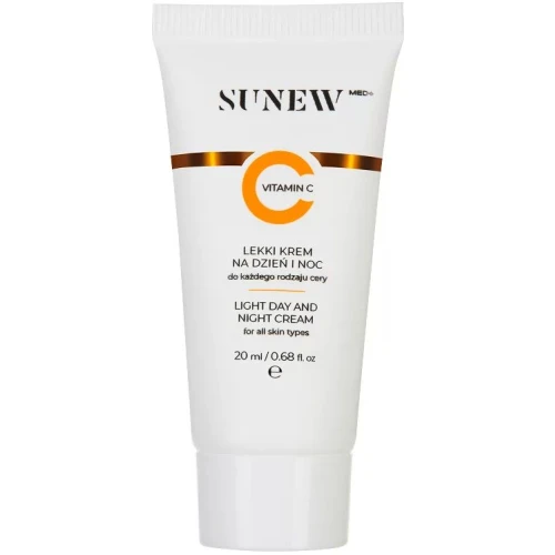 SunewMed+ Lekki krem do twarzy z witaminą C na dzień i noc, 20 ml - Na przebarwienia i wygładzenie skóry