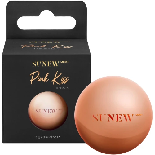 SunewMed+ Pink Kiss nawilżający arbuzowy balsam do ust, 13 g - Odżywcza formuła z masłem shea i woskiem pszczelim