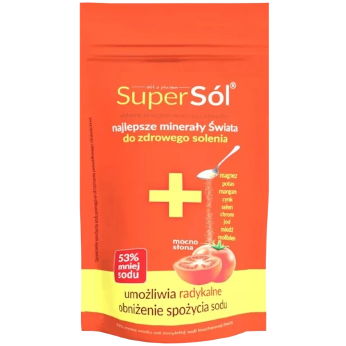 Super Sól Minerały do solenia, 500 g - 50% mniej sodu od czystej soli kuchennej