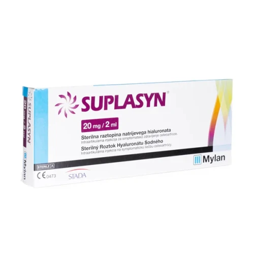 Suplasyn 20 mg Ampułkostrzykawka, 2 ml - Zastrzyk z kwasu hialuronowego w kolano i inne stawy