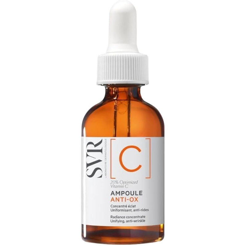 SVR C Ampoule Anti-Ox Antyoksydacyjne serum w ampułce, 30 ml  - Skoncentrowane Serum rozświetlające i regenerujące o działaniu przeciwzmarszczkowym