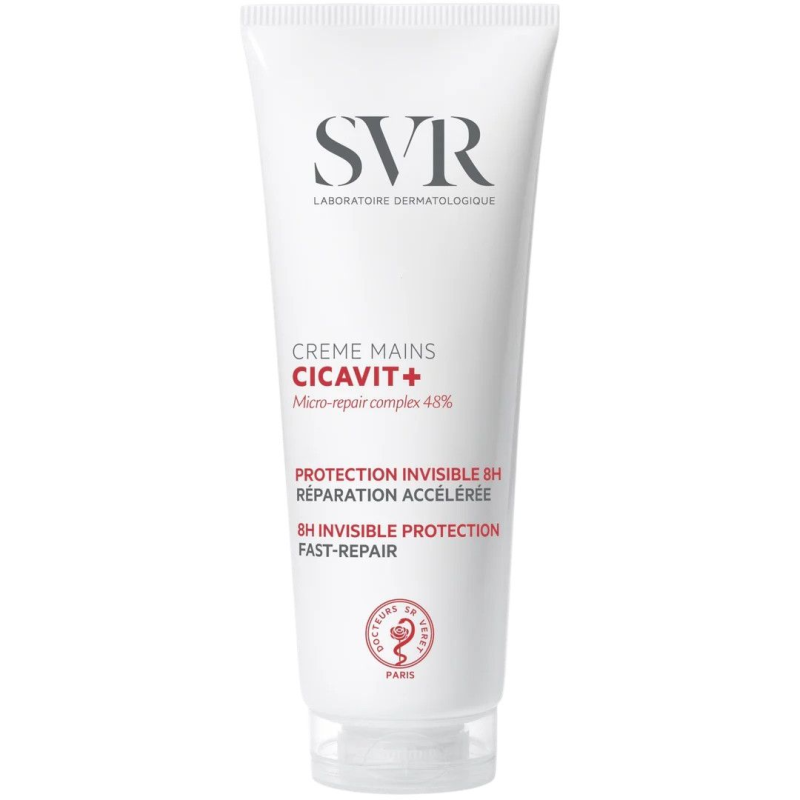 SVR Cicavit+ Regenerujący krem ochronny do rąk, 75 g - Intensywnie nawilża i odbudowuje suchą, spierzchniętą skórę, przywracając jej miękkość