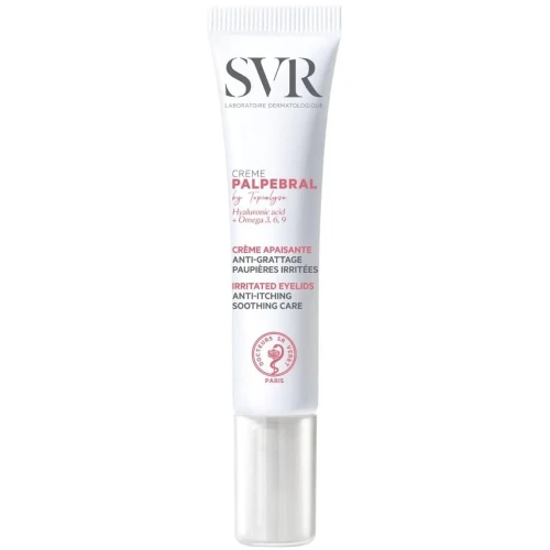 SVR Palpebral by Topialyse Creme Kojący krem do powiek i okolic oczu, 15 ml - Kojący krem o działaniu przeciwświądowym do podrażnionych okolic oczu