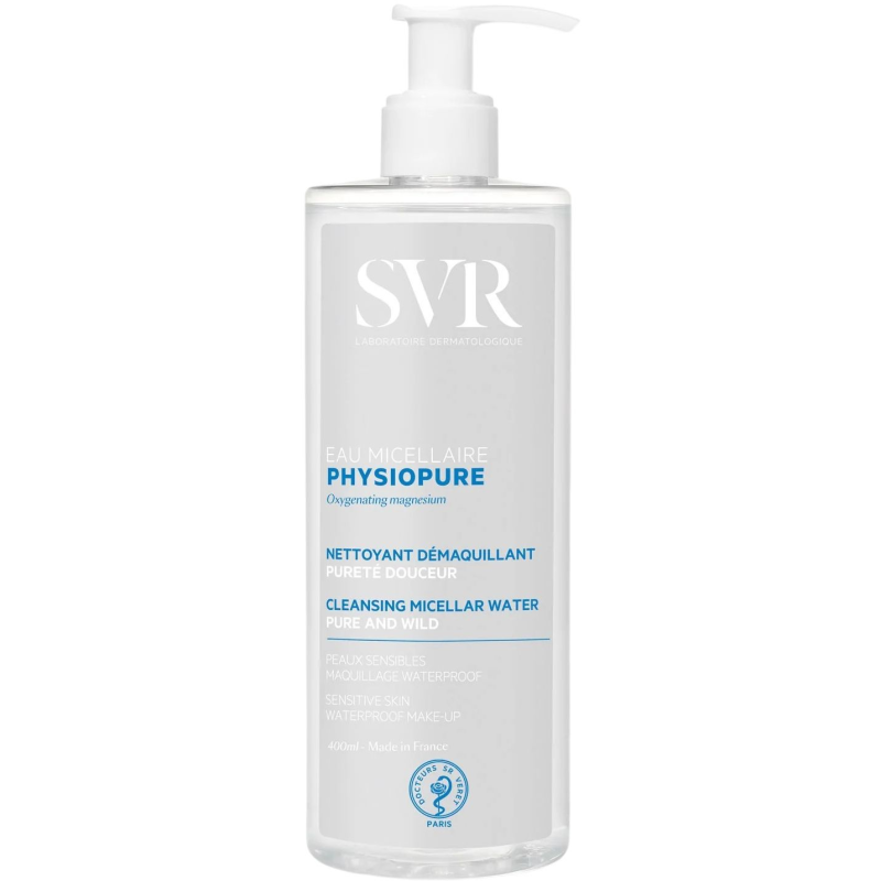 SVR Physiopure Eau Micellaire Woda micelarna, 400 ml - Delikatnie oczyszczająca woda micelarna