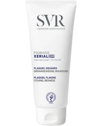 SVR  Psoriasis Xerial DM Nawilżający krem na objawy łuszczycy, 200 ml - Zrogowacenia, plamy łuszczycowe, zaczerwienienia, świąd