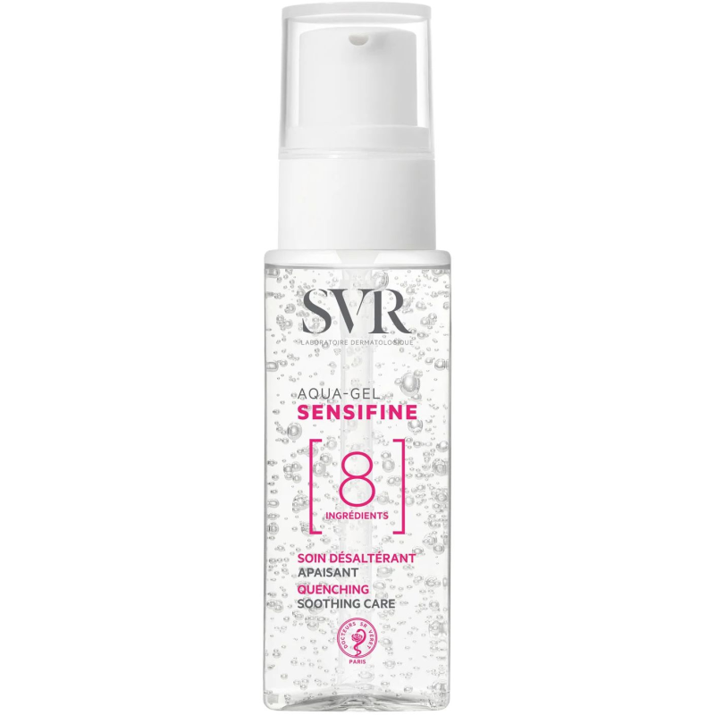 SVR Sensifine Aqua-gel Kojący żel nawilżający, 40 ml - Produkt o minimalistycznej formule złożonej tylko z 8 składników