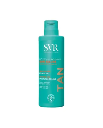 SVR Sun Secure Mousse Autobronzante, samoopalacz w piance, 150 ml - Zapewnia naturalnie wyglądającą opaleniznę 