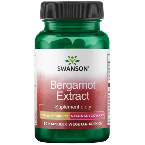Swanson Bergamot Extract, 30 kapsułek - Ekstrakt z bergamoty dla wsparcia układu krążenia