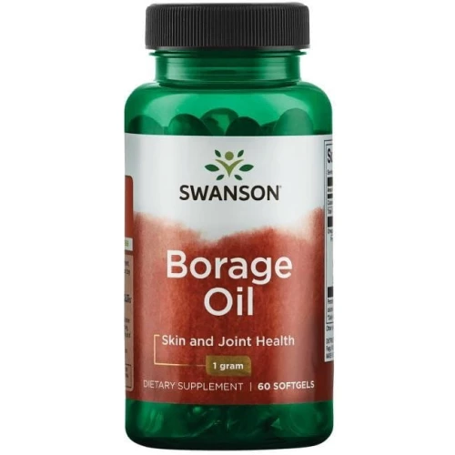 Swanson Borage Oil, 60 kapsułek - Olej z nasion ogórecznika w kapsułce żelowej