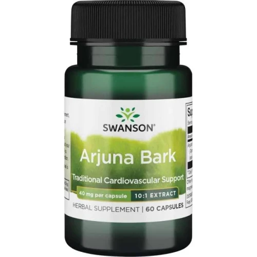 Swanson Full Spectrum Arjuna Bark 10:1, 60 kapsułek - Wspiera zdrowie serca i wątroby