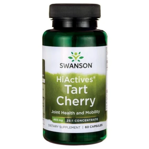 Swanson HiActives Tart Cherry 465 mg, 60 kapsułek - Z wyciągiem z owoców wiśni