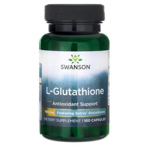 Swanson L-Glutathione 100 mg, 100 kapsułek - Glutation - kapsułki dla osób dorosłych