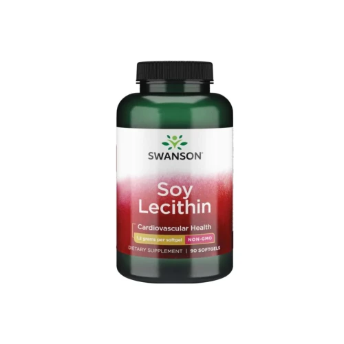 Swanson Lecytyna 1200 mg, 90 kapsułek - Lecytyna sojowa w kapsułkach