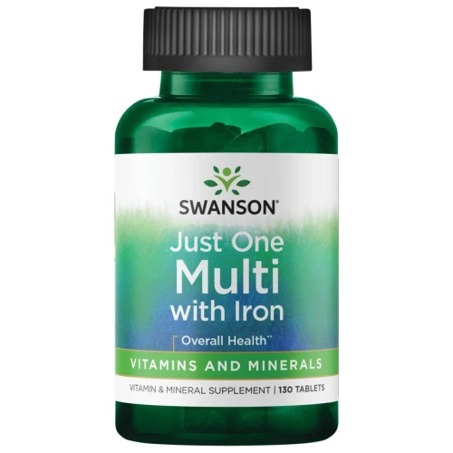 Swanson Multi Century Formula z żelazem, 130 tabletek - Witaminy i minerały w tabletkach