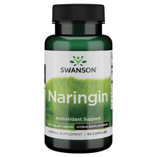 Swanson Naringina Bioflawonoid cytrusowy 500 mg, 60 kapsułek - Naturalny flawonoid w kapsułkach