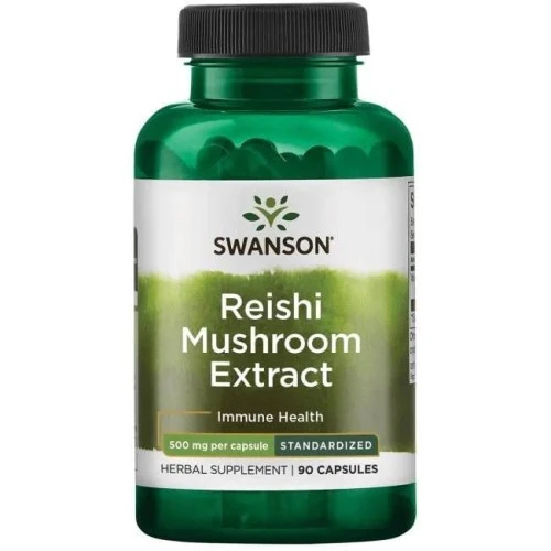 Swanson Reishi Mushroom Ekstrakt 500 mg, 90 kapsułek