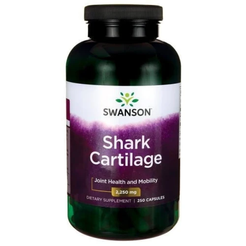 Swanson Shark Cartilage Chrząstka Rekina 750 mg, 250 kapsułek - Kapsułki dla osób dorosłych